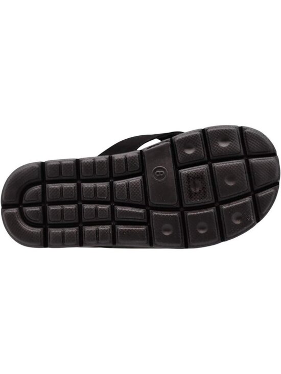 Men\'s Black Flip Flop Memory Foam Foot Bed Comfort Casual Sandal Slip On Shoes